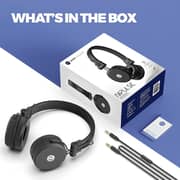 Muveacoustics MA1550SB Wired On Ear Headphone with Mic Steel Black