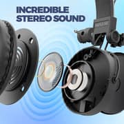 Muveacoustics MA1550SB Wired On Ear Headphone with Mic Steel Black