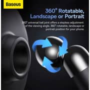 Baseus C01 Universal Stick-on Magnetic Dashboard Car Holder With Cable Clip