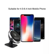 Baseus 360-degree Magnetic Car Mount Dashboard Phone Holder Silver