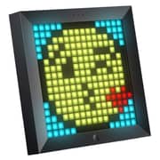 Divoom Pixoo Dot Tone Bluetooth Pixel Photo Frame With Rgb Light Gaming Digital Alarm Clock - Black