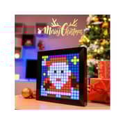 Divoom Pixoo Dot Tone Bluetooth Pixel Photo Frame With Rgb Light Gaming Digital Alarm Clock - Black