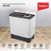 Impex Top Load Twin Tub Washing Machine 7 kg - WM4204