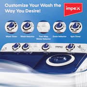 Impex Top Load Semi Automatic Washer 12 kg - WM 4205