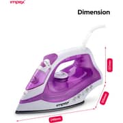 Impex Purple Steam Iron - IBS401