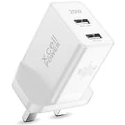 Xcell Dual Port Wall Charger White