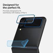 Spigen Glastr Ez-fit Designed For Samsung Galaxy Z Flip 4 Screen Protector Tempered Glass [outer Cover Screen] And [hinge Film] - 2 Pack