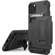 Vrs Design Damda Glide Hybrid Sandstone Designed For Iphone 11 Pro Max Case Cover Wallet [semi Automatic] Slider Credit Card Holder Slot [3-4 Cards] & Kickstand - Sand Stone