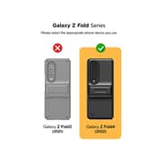 Vrs Design Quick Stand Modern Designed For Samsung Galaxy Z Fold 4 Case Cover (2022) With Multi Angle Kickstand And Cover Screen Protector- Matte Black