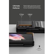 Vrs Design Quick Stand Modern Designed For Samsung Galaxy Z Fold 4 Case Cover (2022) With Multi Angle Kickstand And Cover Screen Protector- Matte Black