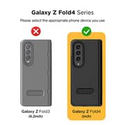 Vrs Design Terra Guard Modern [hinge Protection] Designed For Samsung Galaxy Z Fold 4 Case Cover (2022) With Front Screen Protector - Matte Black