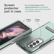 Vrs Design Terra Guard Modern [hinge Protection] Designed For Samsung Galaxy Z Fold 4 Case Cover (2022) With Outer Cover Screen Protector - Mint