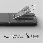 Vrs Design Quickstand Modern Designed For Samsung Galaxy Z Flip 3 5g Case Cover With Kickstand - Clear