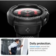 Spigen Rugged Armor Pro Galaxy Watch Pro Band With Case 45mm Black