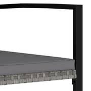 Vidaxl Garden Dining Chairs 4 Pcs Poly Rattan Grey