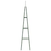 Vidaxl Garden Climbing Plant Racks 2 Pcs Dark Green 35x35x195 Cm Iron