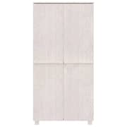vidaXL Wardrobe HAMAR White 89x50x180 cm Solid Wood Pine