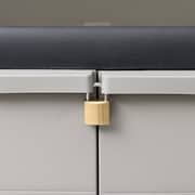 Vidaxl Garden Storage Cabinet With 2 Shelves Black And Grey