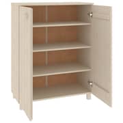 vidaXL Shoe Cabinet HAMAR Honey Brown 85x40x108 cm Solid Wood Pine
