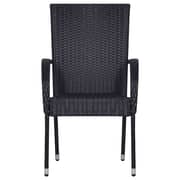 vidaXL Stackable Outdoor Chairs 2pcs