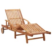 vidaXL Sun Lounger with Cushion