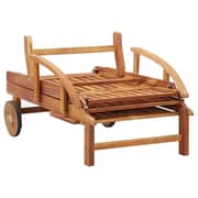 vidaXL Sun Lounger with Cushion