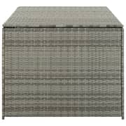 Vidaxl Garden Storage Box Poly Rattan 180x90x75 Cm Grey