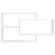 Vidaxl Wall Shelf White 104x20x58.5 Cm Engineered Wood