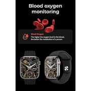Glassology Smart Watch with 45mm AMOLED Display, 5ATM Water Resistance, 16-Day Battery, GPS, Heart Rate Monitor & Full Fitness Tracking - Black