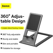 Baseus Foldable Metal Desktop Phone Holder Grey