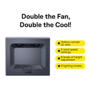 Baseus Thermo Cool Heat-dissipating Adjustable Laptop Stand Hollow-carved Cooling Fan