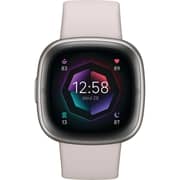 Fitbit FB521SRWT Sense 2 Smart Watch Lunar White/Platinum Aluminium