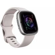 Fitbit FB521SRWT Sense 2 Smart Watch Lunar White/Platinum Aluminium