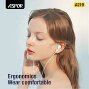 Aspor A219 In Ear Headphone White