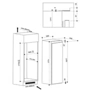 Indesit Built In Single Door Freezer 209 Litres INF-1841FA+EX