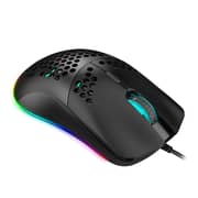 HXSJ J900 Wired RGB Gaming Mouse with 6 Adjustable DPI, Black