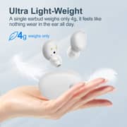 QCY T16 True Wireless Earbuds With 4 Microphone & Cvc8.0 Noise Cancelling In-ear Headphone Touch Control Ultra-low Latency Headset Bluetooth 5.2 Type-c Fast Charge - White