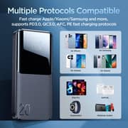 Joyroom 20000mah 15w Fast Charging Power Bank 3-output + 2-input With Led Display Pd 3.0 Qc 3.0 External Battery - Black