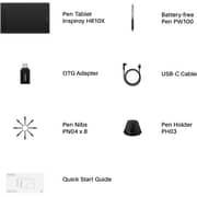 Huion Graphic Drawing Tablet H610X 6.25inch 8 Programmable Press Keys Battery-free Stylus Tablet With Pen Support Android Windows Mac Chrome