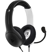 PDP Lvl40 Wired Gaming Headset For Nintendo Switch Black/White - 500-162-bw