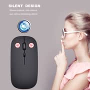 HXSJ M80 2.4ghz Wireless 1600dpi Three-speed Adjustable Optical Mute Mouse - Black