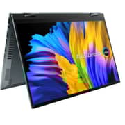 Asus Zen Book Flip UP5401EA-KN701R Touchscreen Laptop Core i7-1165G7 2.80GHz 16GB 1TB SSD Intel Iris Xe Graphics Win10 Pro 14inch OLED Pine Gray English Keyboard- International Version
