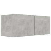 vidaXL TV Cabinet Concrete Grey 80x30x30 cm Engineered Wood