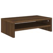 vidaXL Monitor Stand Brown Oak 42x24x13 cm Engineered Wood