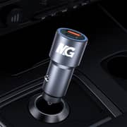 Maxguard Veloce Series Dual Port Car Charger Silver