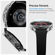 Spigen Thin Fit Screen Protector Designed For Samsung Galaxy Watch5 Pro 45mm Case With Tempered Glass Screen Protector (2022) - Crystal Clear