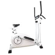Elliptical and Upright Exercise Bike 2 in 1 Cardio Dual Trainer with Heart Rate MF-CT-187