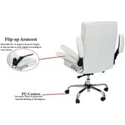 Galaxy Design Executive Office Home Chair PU Leather 360 Swivel Desk Chair, High Back Adjustable Height Computer Table Chair, Soft Foam Gaming Study Chair Lumbar Support Model - GDF-M712.