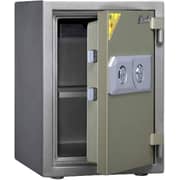 Galaxy Design Safe Locker Stainless Steel & 2 Keys 1 Tray Safe Green Colour Size L x W x H 40 x 40 x 60 cm GDF-50Kg.
