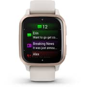 Garmin 010-02700-11 Venu Sq 2 Music Edition Smart Watch Peach Gold Aluminium/Ivory